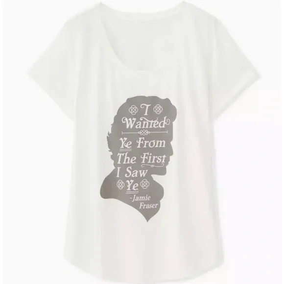 Torrid Outlander Jamie Fraser Silhouette Sleep Top - Picture 1 of 6